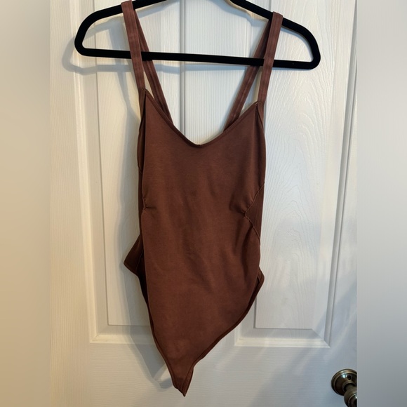 Free People Movement Good Karma Bodysuit in Chocolate NWOT Size XL - Picture 7 of 10